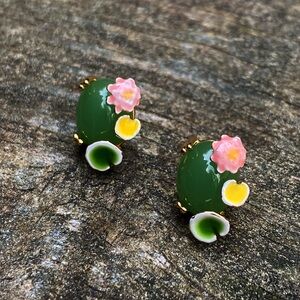 NEW Hidden Gem Floral Earrings